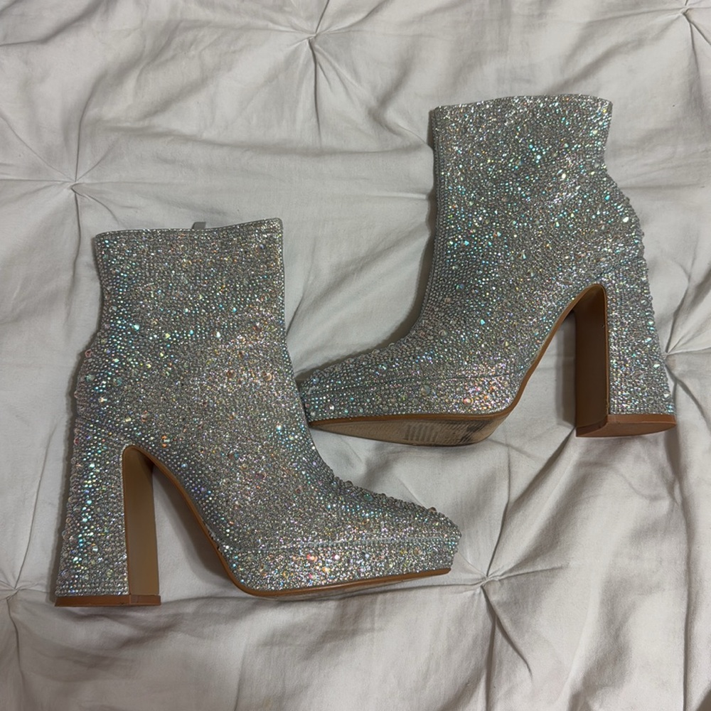 Forever Rhinestone Booties - Picture 2 of 9